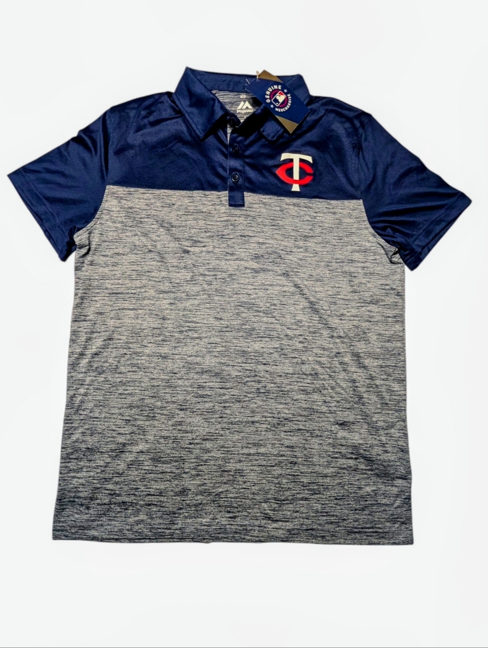 Minnesota Twins Baseball Majestic Polo Shirt Men's Size Large New With Tags